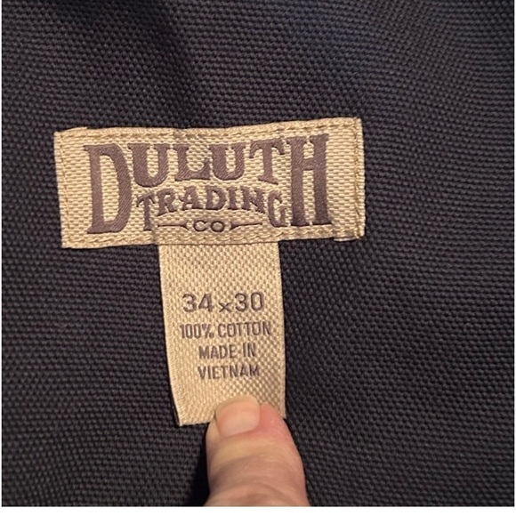 Duluth men's navy blue work pants size 34
× 30 - Picture 6 of 7